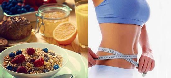 Breakfast routine in the morning for rapid weight loss