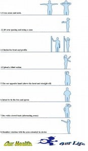 image of the exercises described below