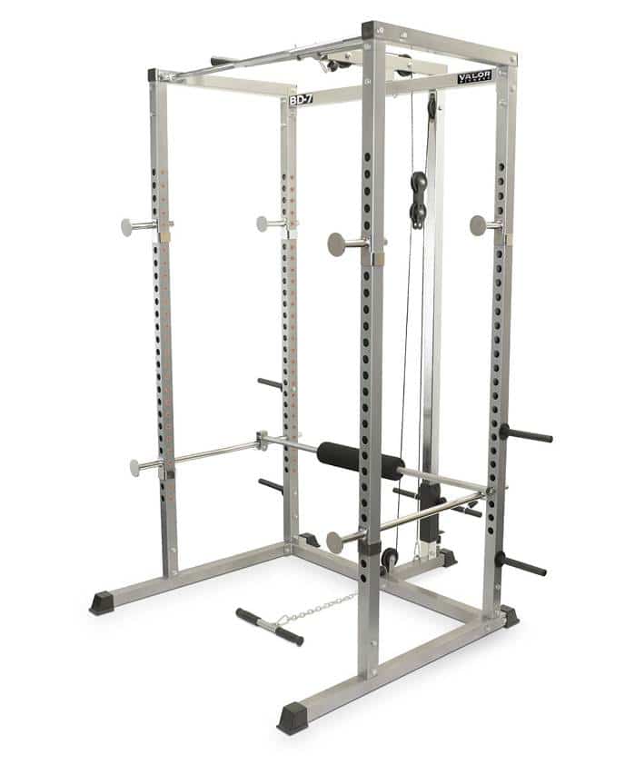 Valor Fitness BD-7 Power Rack with Lat Pull Attachment