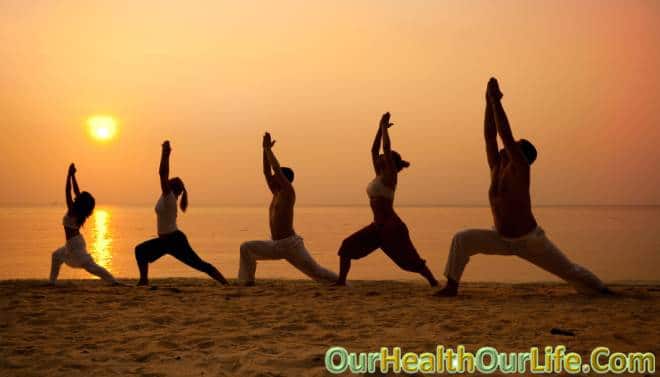 Yoga Class Beach