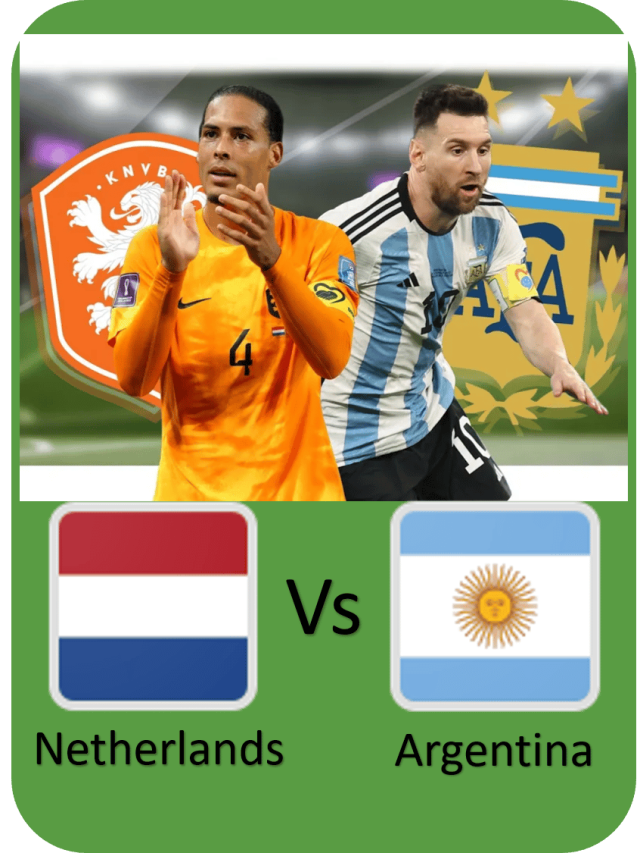 cropped Argentina vs Netherlands World Cup poster