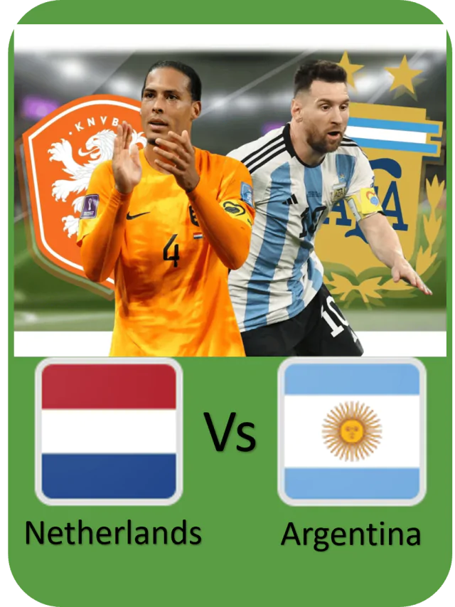 cropped Argentina vs Netherlands World Cup poster